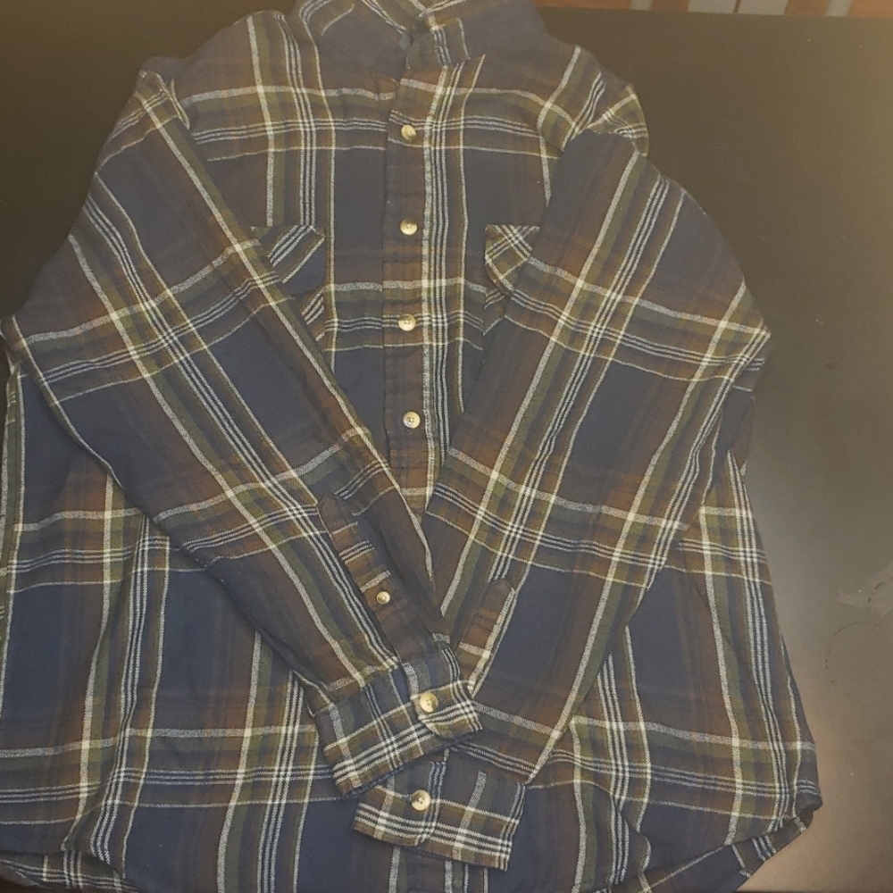 Multi colored flannel shirt